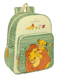 Mochila Escolar Mufasa Verde Beige 33 x 42 x 14 cm