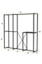 Hanah Home Perchero B161 - Negro 170x180x40 cm con Estanterías, Organizador Ropa y Calzado de Metal para Dormitorio y Recibidor