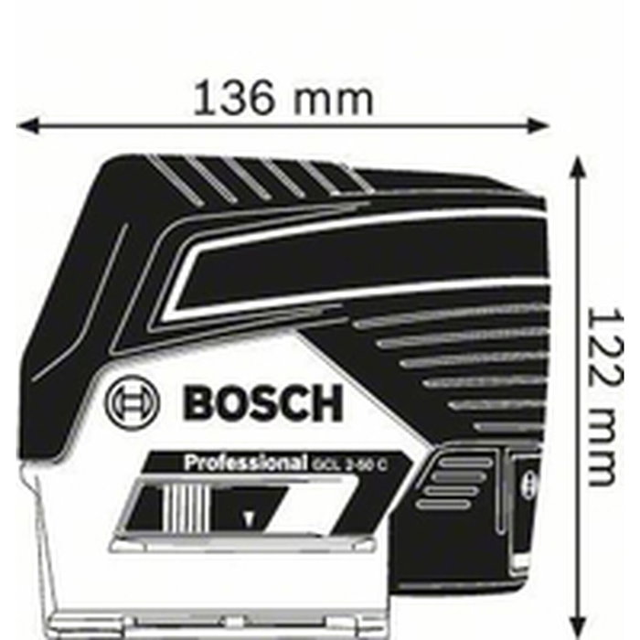 Bosch Professional GCL 2-50 C + RM 2 + BT 150 (AA) Kit de nivel láser de 2 cruces Bosch Professional GCL 2-50 C + RM 2 + BT 150 (AA) Kit de nivel láser de 2 cruces