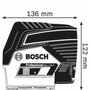 Bosch Professional GCL 2-50 C + RM 2 + BT 150 (AA) Kit de nivel láser de 2 cruces