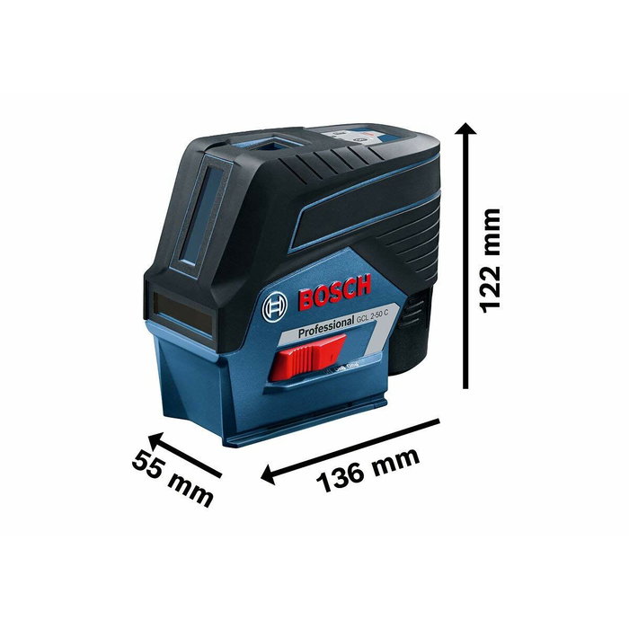 Bosch Professional GCL 2-50 C + RM 2 + BT 150 (AA) Kit de nivel láser de 2 cruces Bosch Professional GCL 2-50 C + RM 2 + BT 150 (AA) Kit de nivel láser de 2 cruces