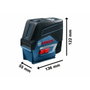Bosch Professional GCL 2-50 C + RM 2 + BT 150 (AA) Kit de nivel láser de 2 cruces