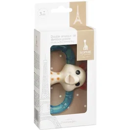 Sophie la Girafe Anillo de dentición Sophie la Jirafa - Anillo de goma doble texturizado para refrigerar - VUL3056560103153