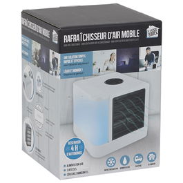 Je cherche une Idee Refrigerador de Aire USB Portátil con 4 Horas de Autonomía y Depósito Extraíble, Ideal para Climas Cálidos