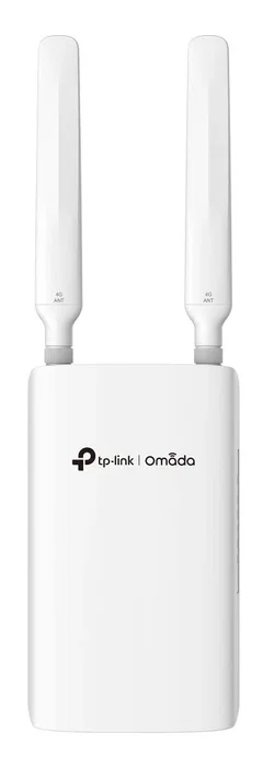 TP-Link Omada ER703WP-4G-Outdoor Router VPN exterior 4G+/LTE con WiFi 6 AX3000, 3xWAN/LAN PoE, nanoSIM, IP55, Blanco