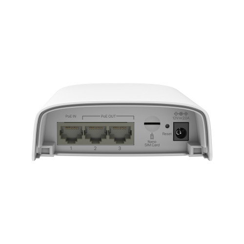 TP-Link ER703WP-4G-Outdoor Pasarela y Controlador 4G WiFi 10/100/1000 Mbit/s Exterior Montaje Pared 512MB RAM 256MB Flash