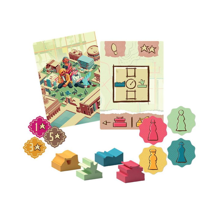 Ludonova LDNV460001 Juego de Mesa Chandigarh - Juego de Estrategia Histórico de Construcción de Ciudades para 2-4 Jugadores, Edad 10+, 45-60 min, Multilingüe (Español/Inglés)