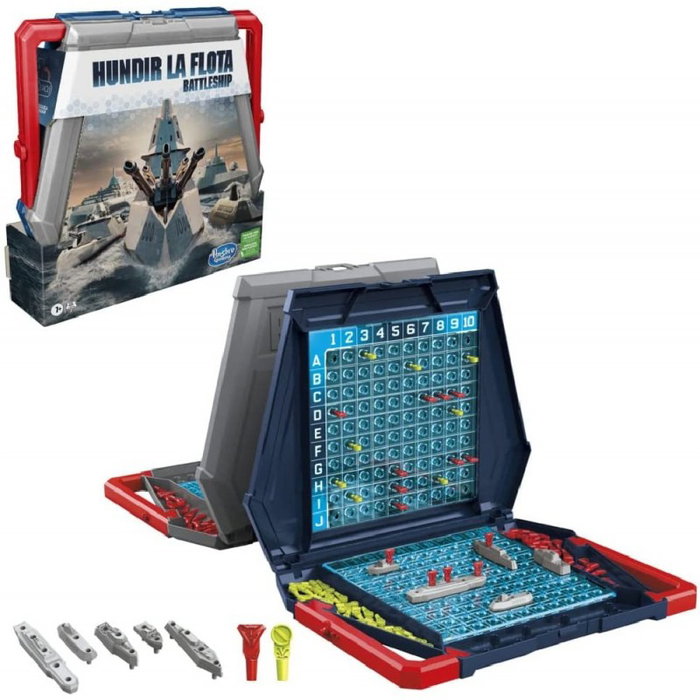Hasbro Hundir la Flota - Juego de Mesa Clásico de Estrategia Naval Hasbro Hundir la Flota - Juego de Mesa Clásico de Estrategia Naval