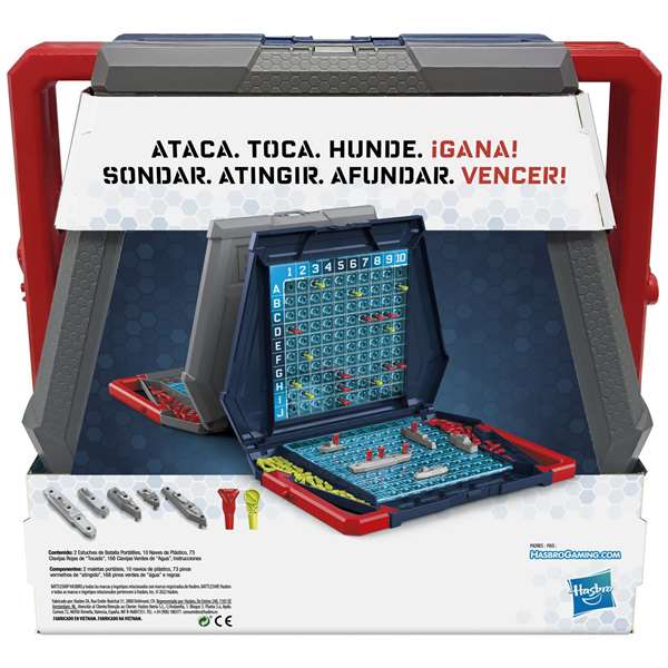 Hasbro Hundir la Flota - Juego de Mesa Clásico de Estrategia Naval Hasbro Hundir la Flota - Juego de Mesa Clásico de Estrategia Naval