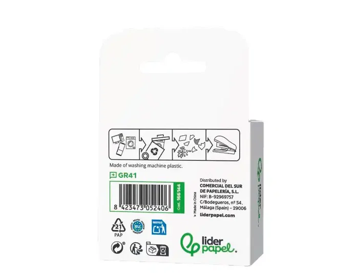 Liderpapel Grapadora Ecouse Mini con 1000 Grapas 26/6 Liderpapel Grapadora Ecouse Mini con 1000 Grapas 26/6
