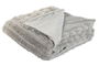 DKD Home Decor Rabit fur april 24 b Manta Urban Gris Claro 240 x 1 x 220 cm