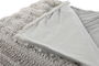 DKD Home Decor Rabit fur april 24 b Manta Urban Gris Claro 240 x 1 x 220 cm