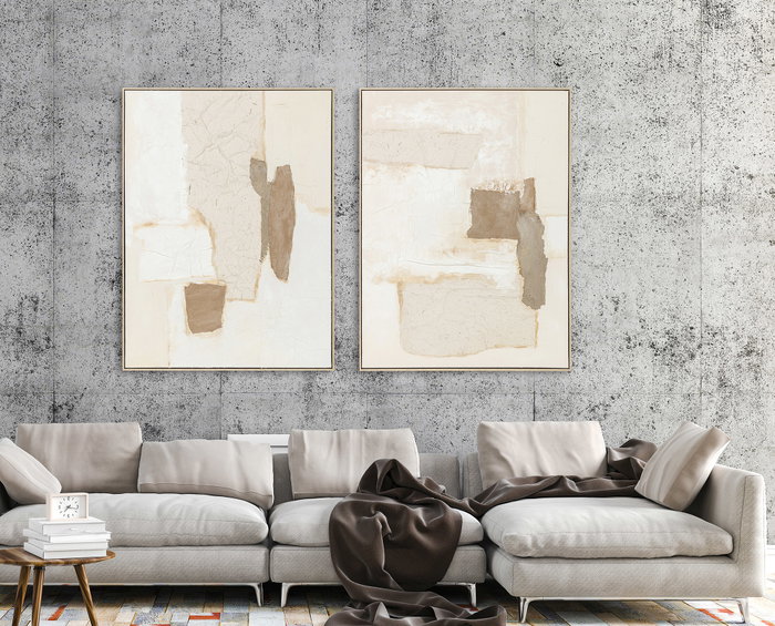 DKD Home Decor Cuadro Lienzo PS 90x120 Abstracto (Pack de 2)