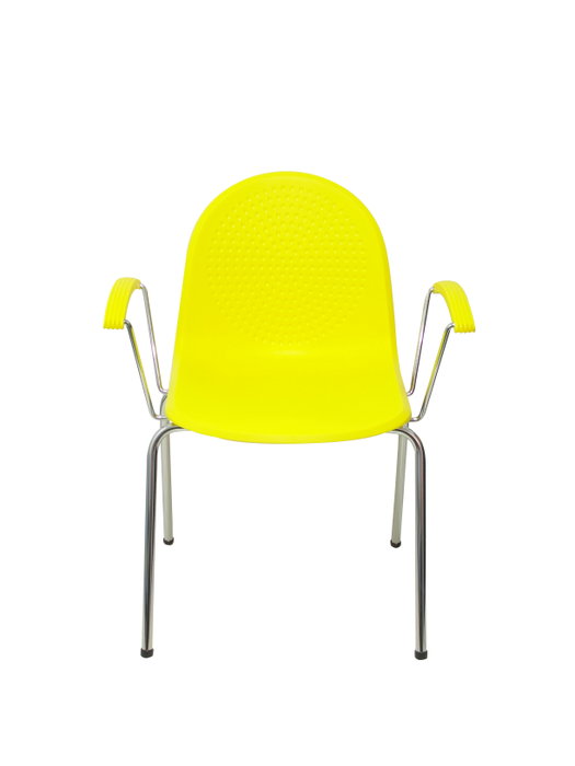 Piqueras Y Crespo Pack de 4 sillas Ves color amarillo