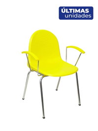 Piqueras Y Crespo Pack de 4 sillas Ves color amarillo