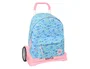 Safta Mochila + Carro Evolution 774 Stitch Waves, Mochila de Viaje con Ruedas, Dimensiones 420 x 330 x 150 mm