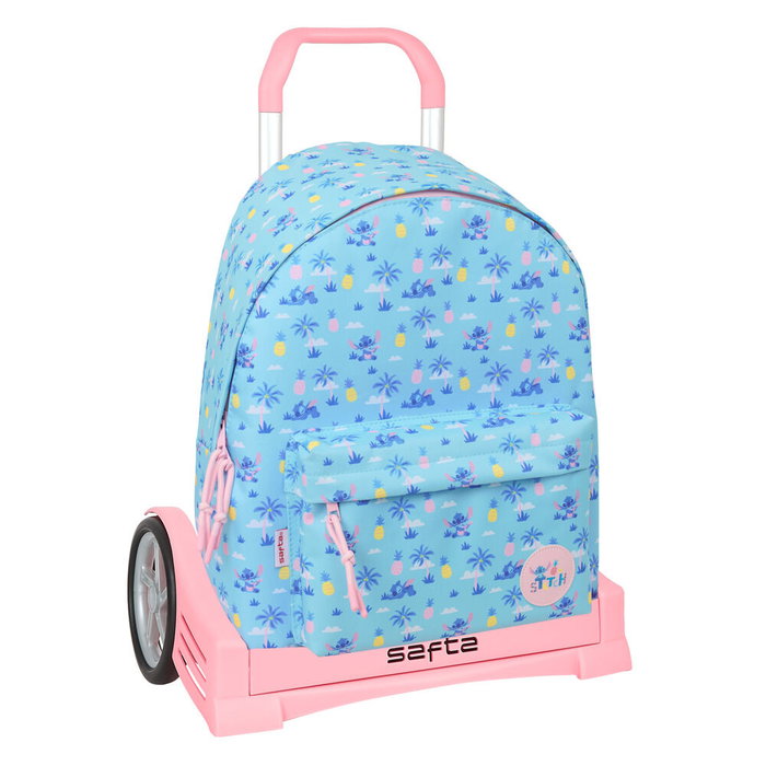 Safta Mochila 774 con Carro Evolution Stitch Waves Disney