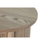 DKD Home Decor Mesita de Noche Moderna Artesanal 3 Cajones Ratan y Rubberwood Natural Dorado