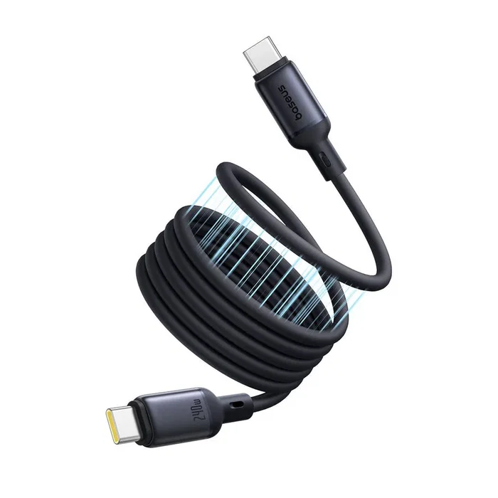 Baseus PicoGo Cable USB-C a USB-C 1m Negro - Carga Rápida USB PD 3.1, 240W, USB 3.1 (0.48 Gbit/s), Conector Macho