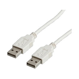 VALUE 11.99.8931 Cable USB 2.0 A-A Macho/Macho 3 Metros Blanco
