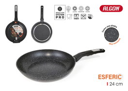 Algon Sartén ESFERIC de 24 cm de Aluminio Forjado e Inducción