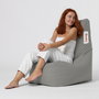 Atelier Del Sofa Puf de Jardín Fume, 60cm Ancho Asiento, 90cm Alto Respaldo, Impermeable, Comodidad y Estilo para Exterior