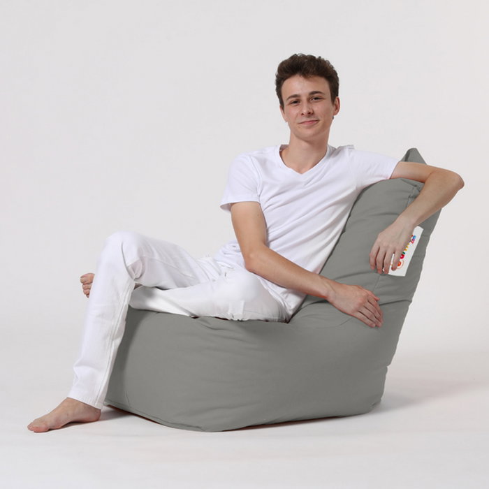 Atelier Del Sofa Puf de Jardín Fume, 60cm Ancho Asiento, 90cm Alto Respaldo, Impermeable, Comodidad y Estilo para Exterior