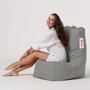 Atelier Del Sofa Puf de Jardín Fume, 60cm Ancho Asiento, 90cm Alto Respaldo, Impermeable, Comodidad y Estilo para Exterior