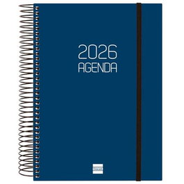 Finocam Agenda Espiral E10-155x212 mm 1Dp Tapa Pp Azul 2026