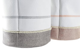 DKD Home Decor Cesta Ropa Poliéster Soft Boho Surtido de 2 Unidades