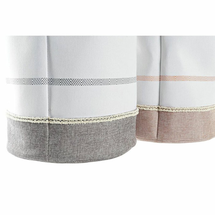 DKD Home Decor Cesta Ropa Poliéster Soft Boho Surtido de 2 Unidades