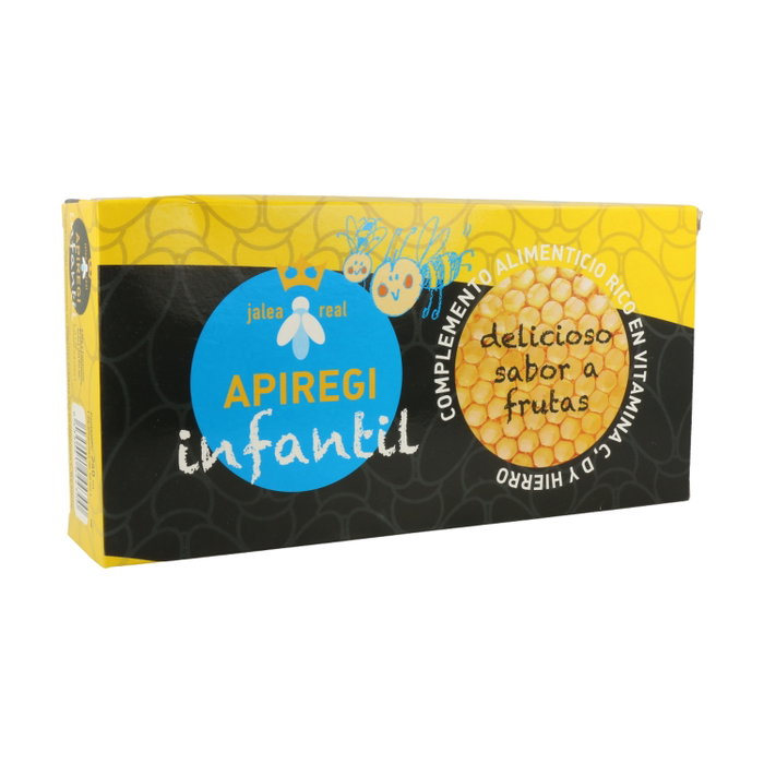 Apiregi Apiregi Infant Jalea Real con Vitamina C, D, Betacaroteno y Hierro - 24 ampollas Apiregi Apiregi Infant Jalea Real con Vitamina C, D, Betacaroteno y Hierro - 24 ampollas