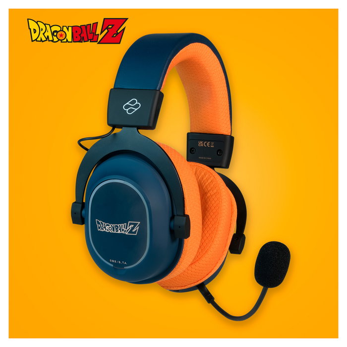 Fr Tec Auriculares Gaming Dragon Ball Trímode con Micrófono Integrado - Bluetooth, USB 2.4GHz y Jack 3.5 - Diadema