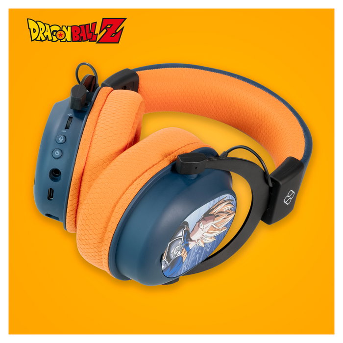 Fr Tec Auriculares Gaming Dragon Ball Trímode con Micrófono Integrado - Bluetooth, USB 2.4GHz y Jack 3.5 - Diadema