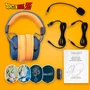 Blade DB2001 Auriculares Gaming Diadema Trimodo Dragon Ball - Bluetooth 2.4GHz USB-C y Jack 3.5mm con Micrófono - Negro, Gris, Naranja - Compatible con PS5, PS4, PC, Switch
