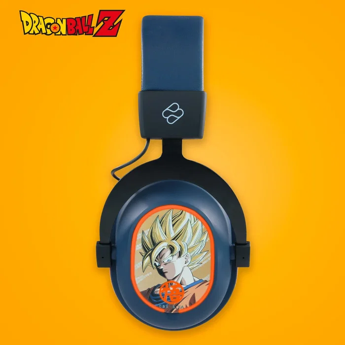 Blade DB2001 Auriculares Gaming Diadema Trimodo Dragon Ball - Bluetooth 2.4GHz USB-C y Jack 3.5mm con Micrófono - Negro, Gris, Naranja - Compatible con PS5, PS4, PC, Switch