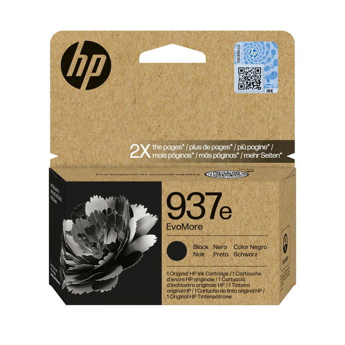 HP 937e EvoMore Cartucho de Tinta Negro XL
