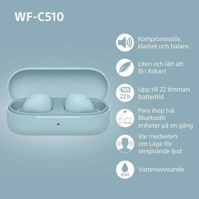 Sony WF-C510 Auriculares Inalámbricos True Wireless Azul