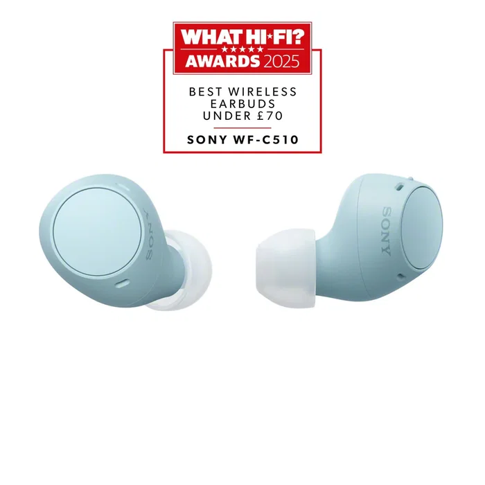 Sony WF-C510 Auriculares True Wireless Bluetooth TWS Intrauditivos - Color Azul, IPX4, Hasta 22h, Carga Rápida, Modo Ambiente, Llamadas Manos Libres, Bluetooth 5.3