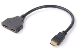 MicroConnect Divisor HDMI en Y para Conectar 2 Televisores o Monitores a PC o Portátil