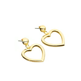 Chiara Ferragni Pendientes Bold Ear Pendant Dorado de Latón
