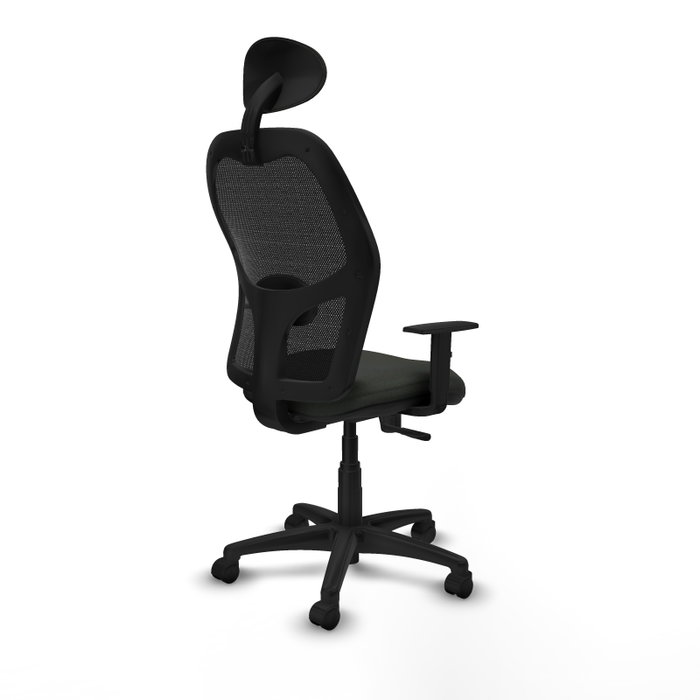 PIQUERAS Y CRESPO Silla de oficina Alocén con mecanismo Sincro, Negro PIQUERAS Y CRESPO Silla de oficina Alocén con mecanismo Sincro, Negro
