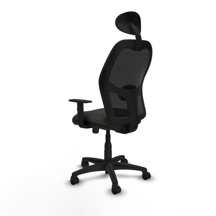 PIQUERAS Y CRESPO Silla de oficina Alocén con mecanismo Sincro, Negro PIQUERAS Y CRESPO Silla de oficina Alocén con mecanismo Sincro, Negro