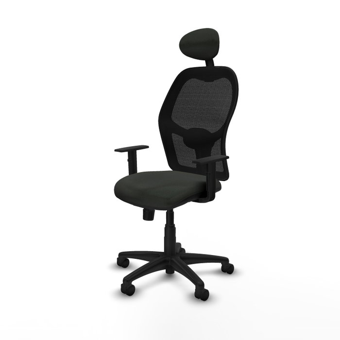 PIQUERAS Y CRESPO Silla de oficina Alocén con mecanismo Sincro, Negro PIQUERAS Y CRESPO Silla de oficina Alocén con mecanismo Sincro, Negro
