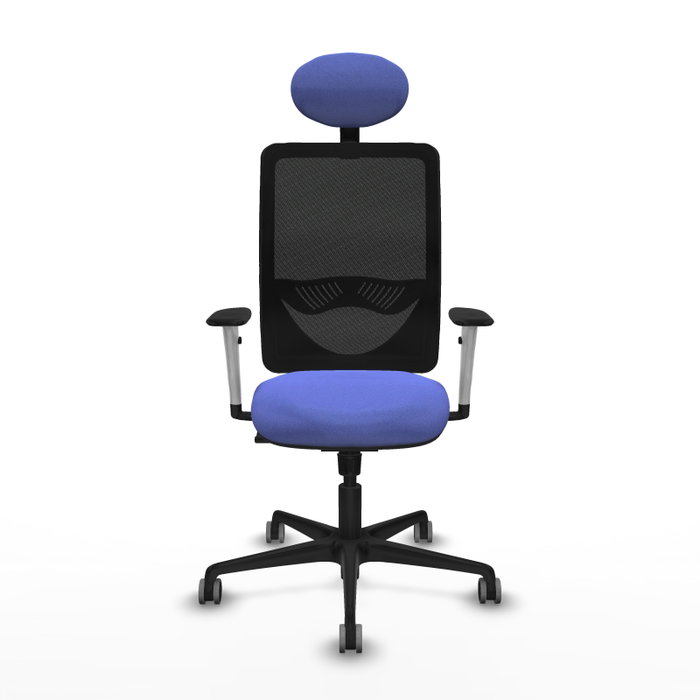 PIQUERAS Y CRESPO Silla de oficina Zulema con mecanismo Sincro, Azul claro y Negro PIQUERAS Y CRESPO Silla de oficina Zulema con mecanismo Sincro, Azul claro y Negro