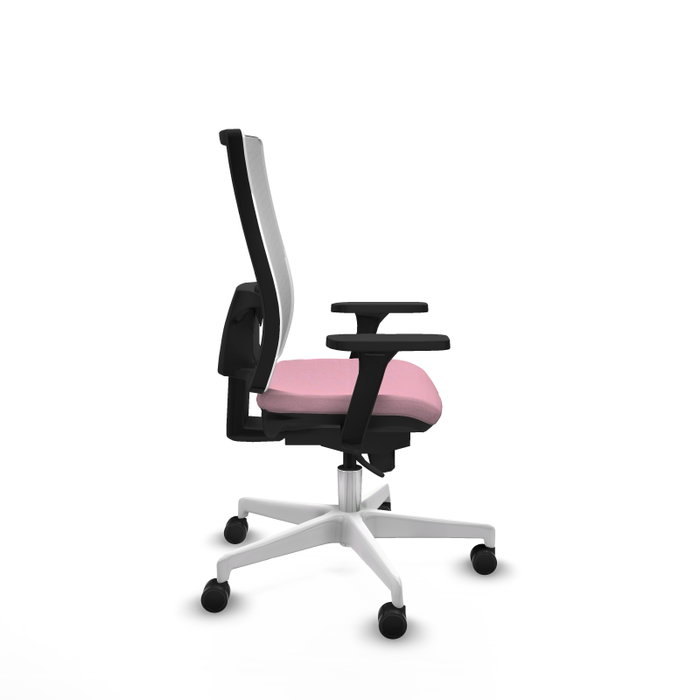 PIQUERAS Y CRESPO Silla de oficina Horna Rosa con malla blanca PIQUERAS Y CRESPO Silla de oficina Horna Rosa con malla blanca