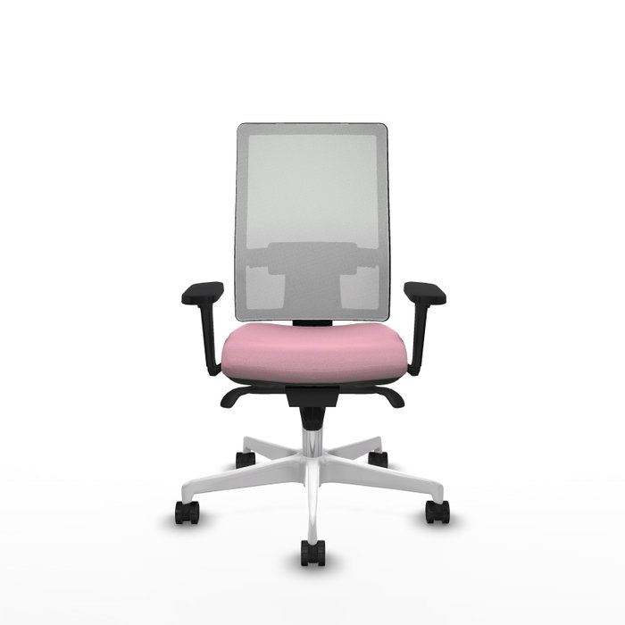 PIQUERAS Y CRESPO Silla de oficina Horna Rosa con malla blanca PIQUERAS Y CRESPO Silla de oficina Horna Rosa con malla blanca