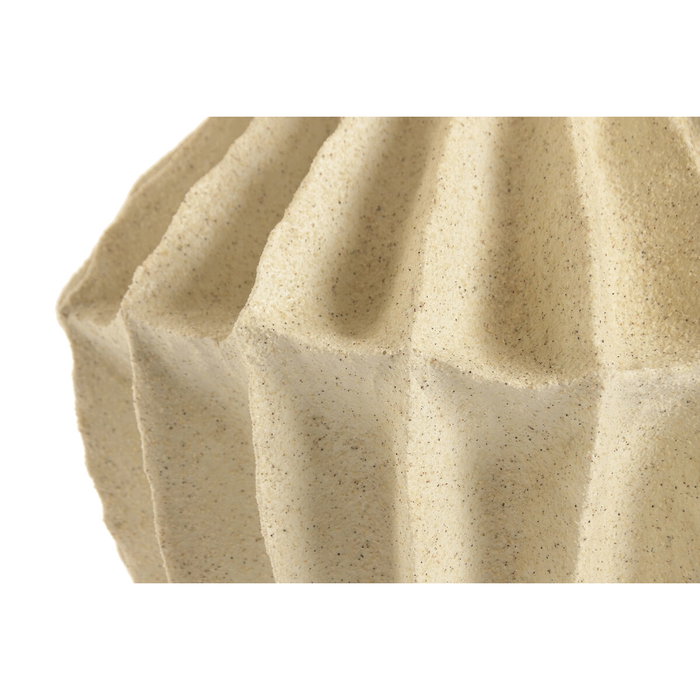 DKD Home Decor Lámpara de Sobremesa de Resina y Poliéster Rugosa Crudo