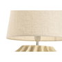 DKD Home Decor Lámpara de Sobremesa de Resina y Poliéster Rugosa Crudo