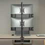 AISENS Soporte de Mesa Eco para 2 Monitores/TV de 17-32 pulgadas, Negro